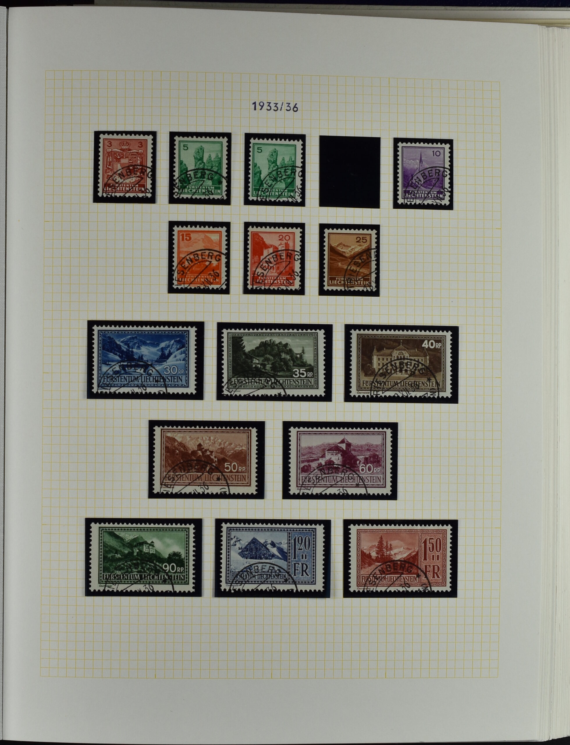 LIECHTENSTEIN EXTENSIV COLLECTION UNUSED AND USED IN TWO VOLUMES <i>Liechtenstein – umfangreiche Sammlung, ungebraucht und gebraucht, in zwei Bänden</i> - Image 28