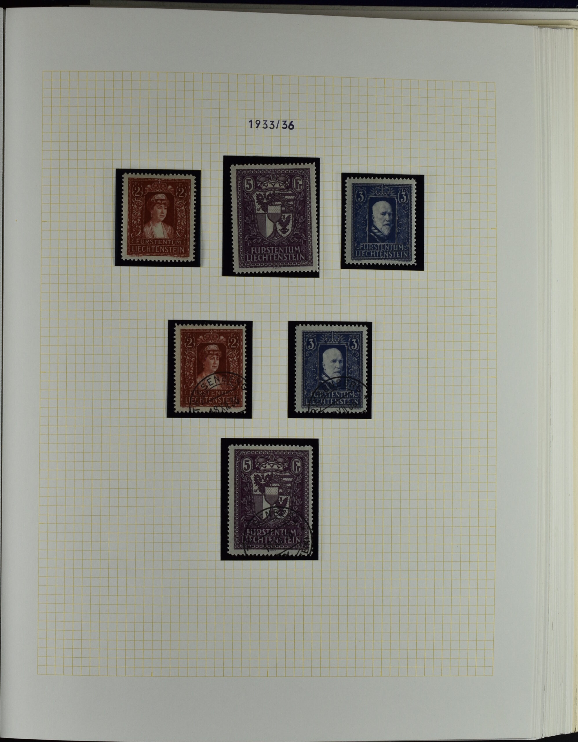 LIECHTENSTEIN EXTENSIV COLLECTION UNUSED AND USED IN TWO VOLUMES <i>Liechtenstein – umfangreiche Sammlung, ungebraucht und gebraucht, in zwei Bänden</i> - Image 29