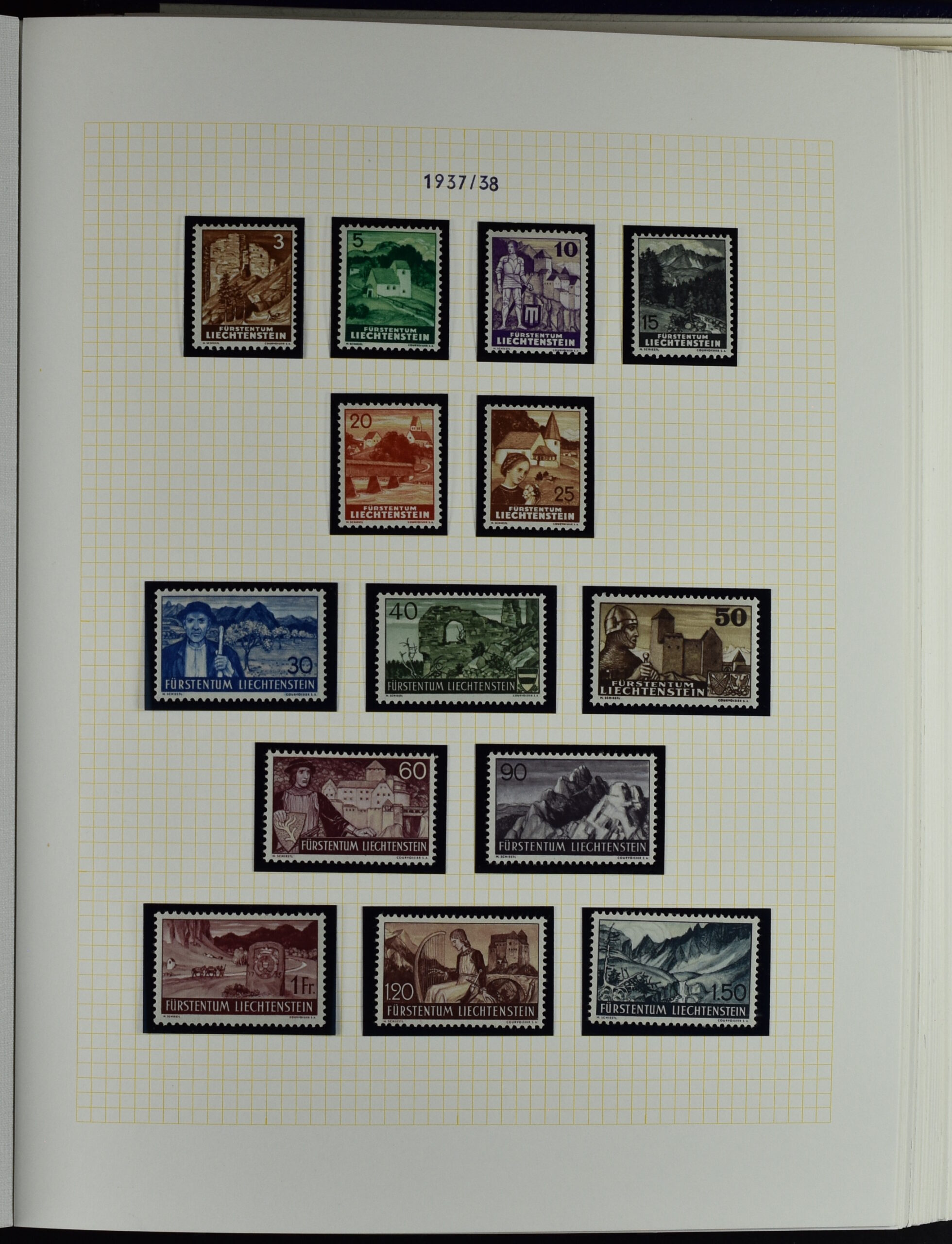 LIECHTENSTEIN EXTENSIV COLLECTION UNUSED AND USED IN TWO VOLUMES <i>Liechtenstein – umfangreiche Sammlung, ungebraucht und gebraucht, in zwei Bänden</i> - Image 30