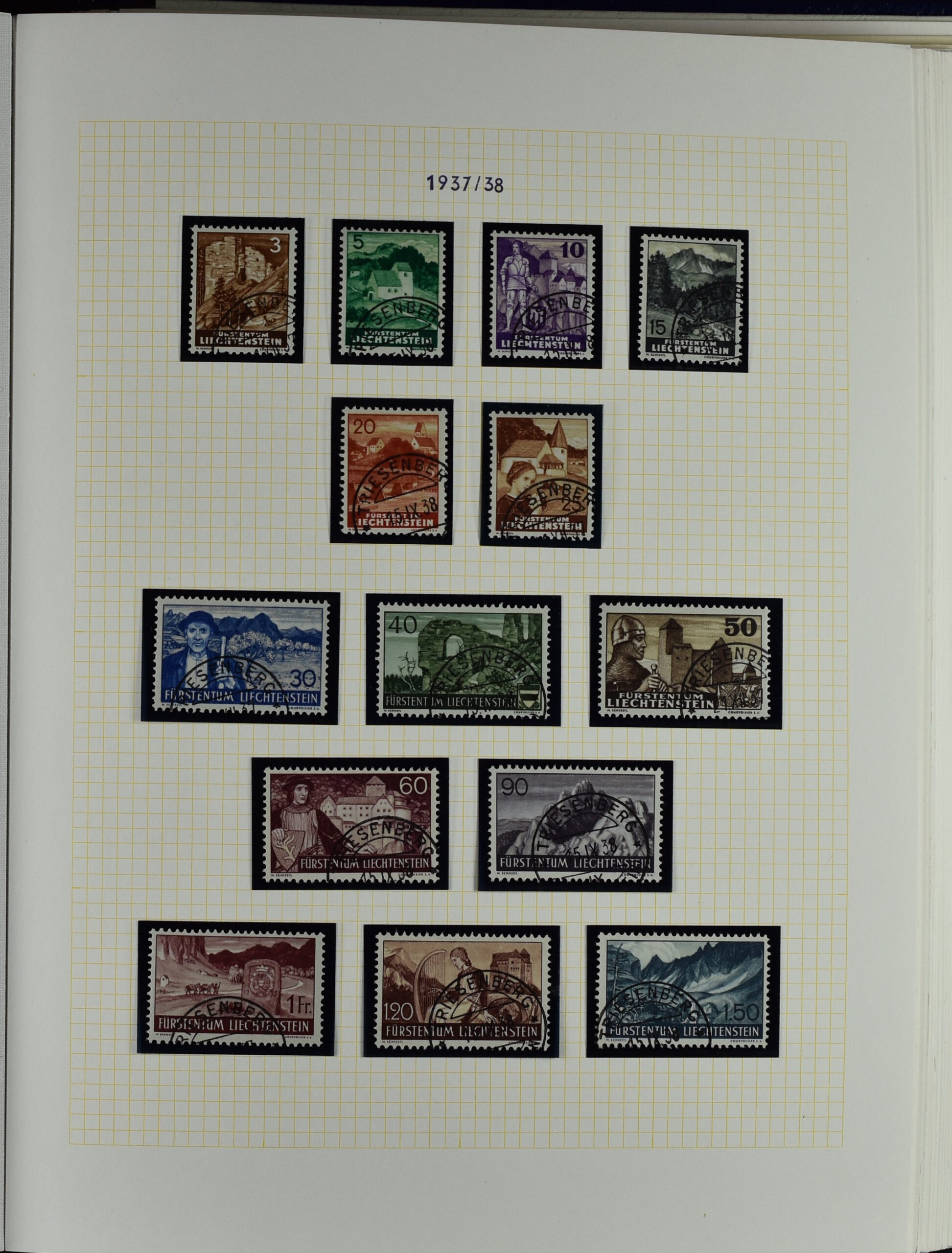 LIECHTENSTEIN EXTENSIV COLLECTION UNUSED AND USED IN TWO VOLUMES <i>Liechtenstein – umfangreiche Sammlung, ungebraucht und gebraucht, in zwei Bänden</i> - Image 31