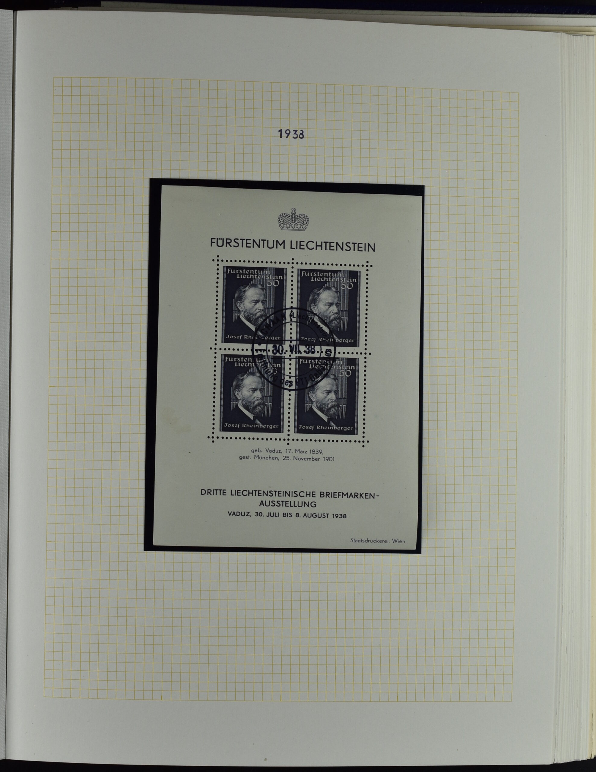 LIECHTENSTEIN EXTENSIV COLLECTION UNUSED AND USED IN TWO VOLUMES <i>Liechtenstein – umfangreiche Sammlung, ungebraucht und gebraucht, in zwei Bänden</i> - Image 33