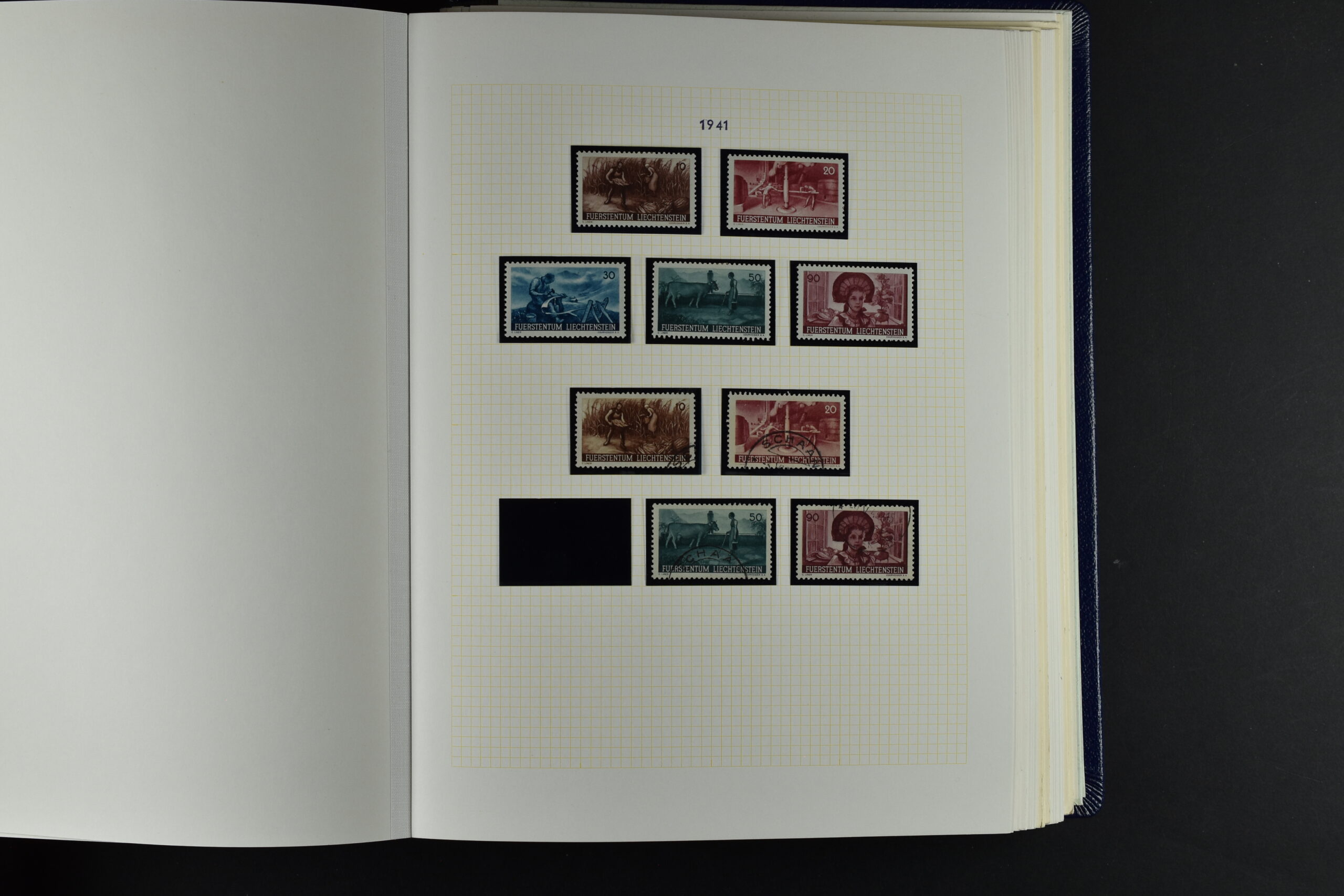 LIECHTENSTEIN EXTENSIV COLLECTION UNUSED AND USED IN TWO VOLUMES <i>Liechtenstein – umfangreiche Sammlung, ungebraucht und gebraucht, in zwei Bänden</i> - Image 42