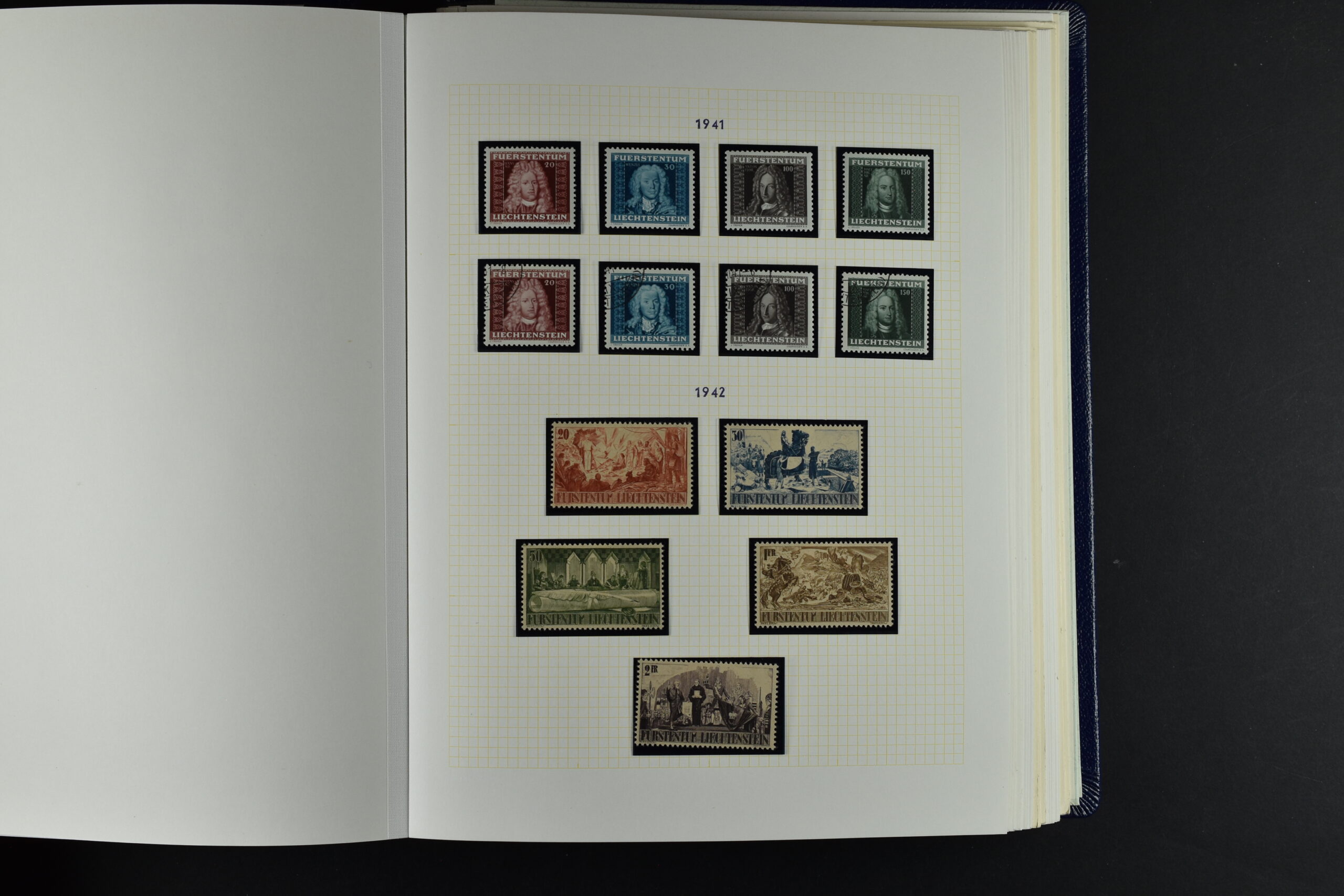 LIECHTENSTEIN EXTENSIV COLLECTION UNUSED AND USED IN TWO VOLUMES <i>Liechtenstein – umfangreiche Sammlung, ungebraucht und gebraucht, in zwei Bänden</i> - Image 43