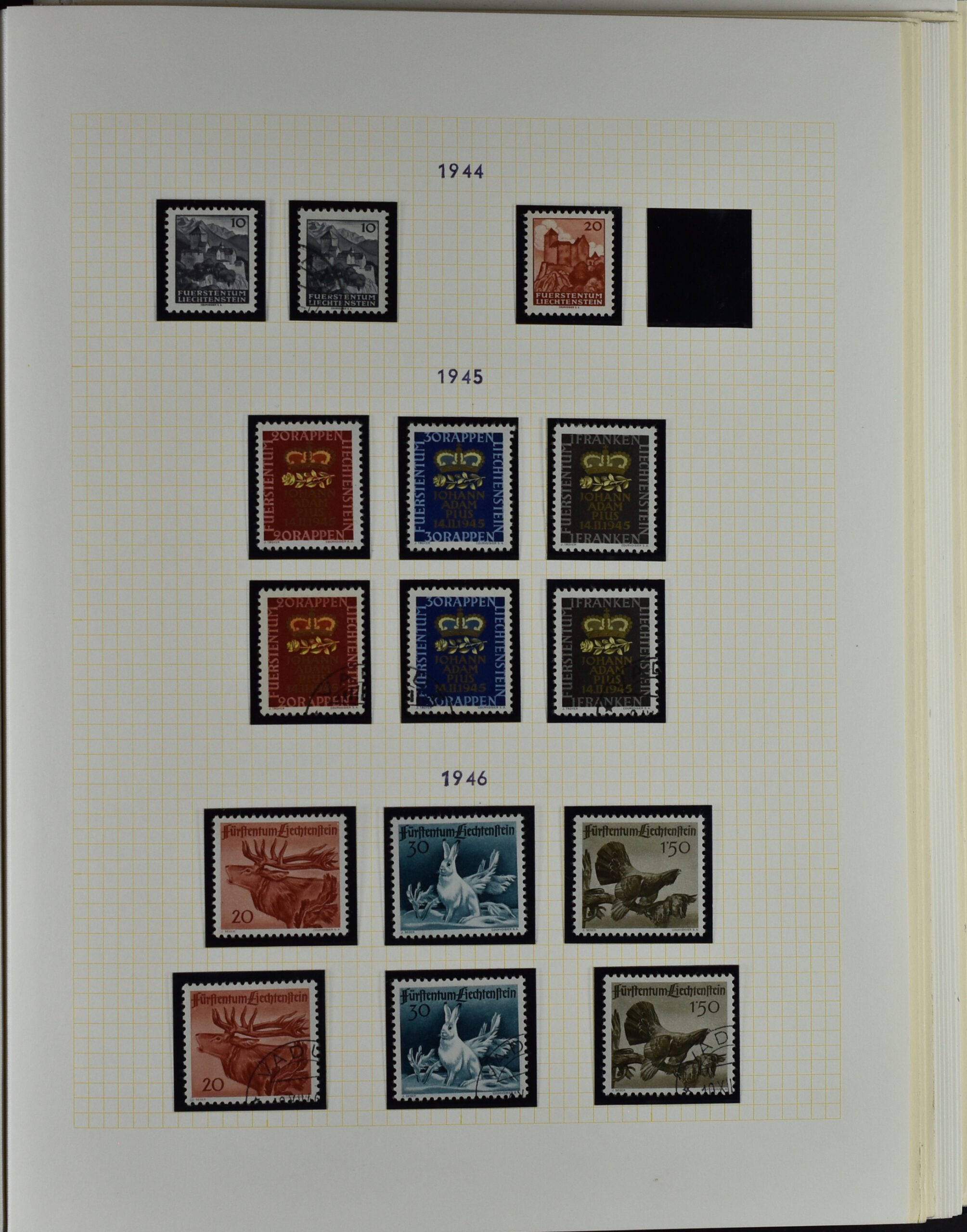 LIECHTENSTEIN EXTENSIV COLLECTION UNUSED AND USED IN TWO VOLUMES <i>Liechtenstein – umfangreiche Sammlung, ungebraucht und gebraucht, in zwei Bänden</i> - Image 52