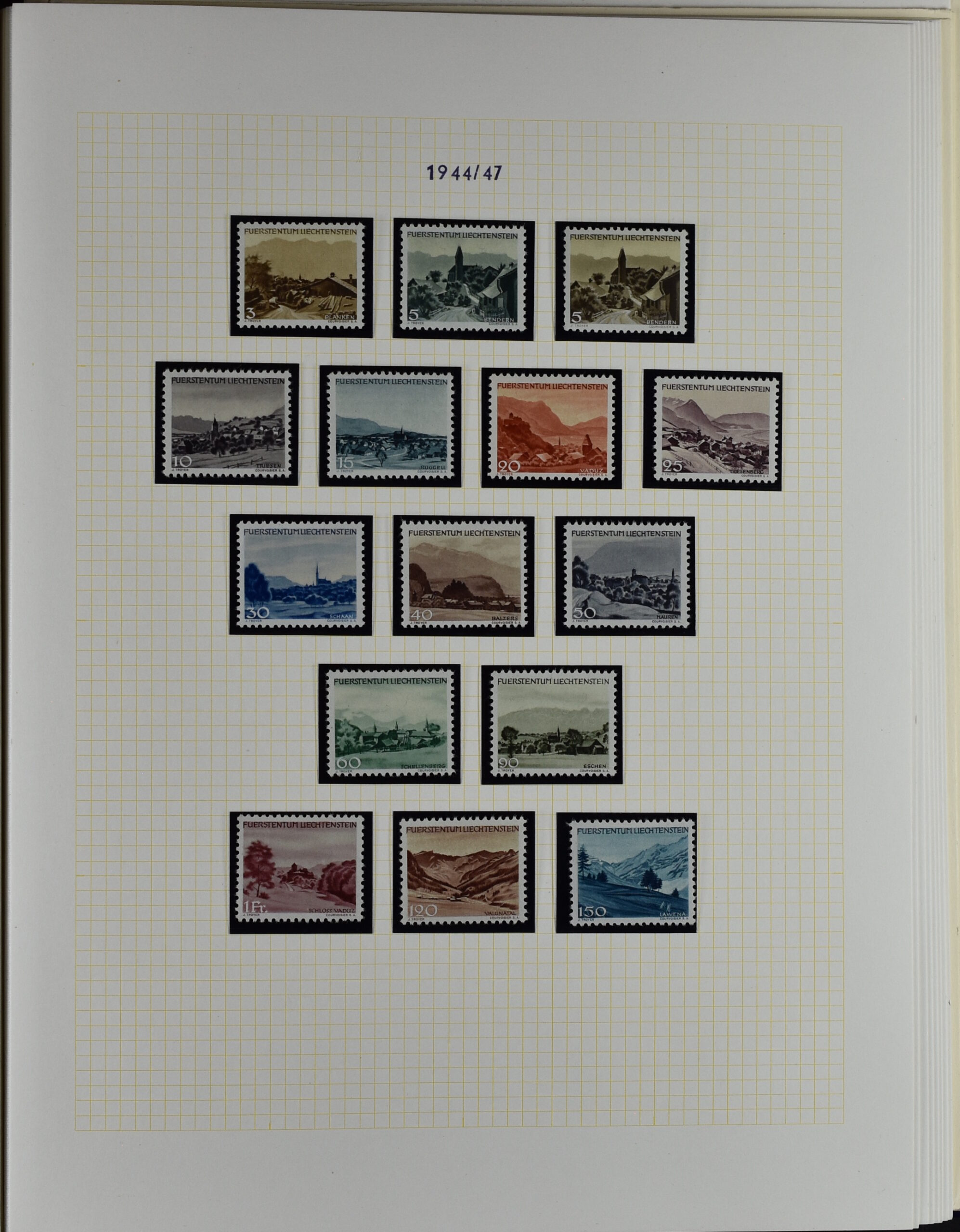 LIECHTENSTEIN EXTENSIV COLLECTION UNUSED AND USED IN TWO VOLUMES <i>Liechtenstein – umfangreiche Sammlung, ungebraucht und gebraucht, in zwei Bänden</i> - Image 56