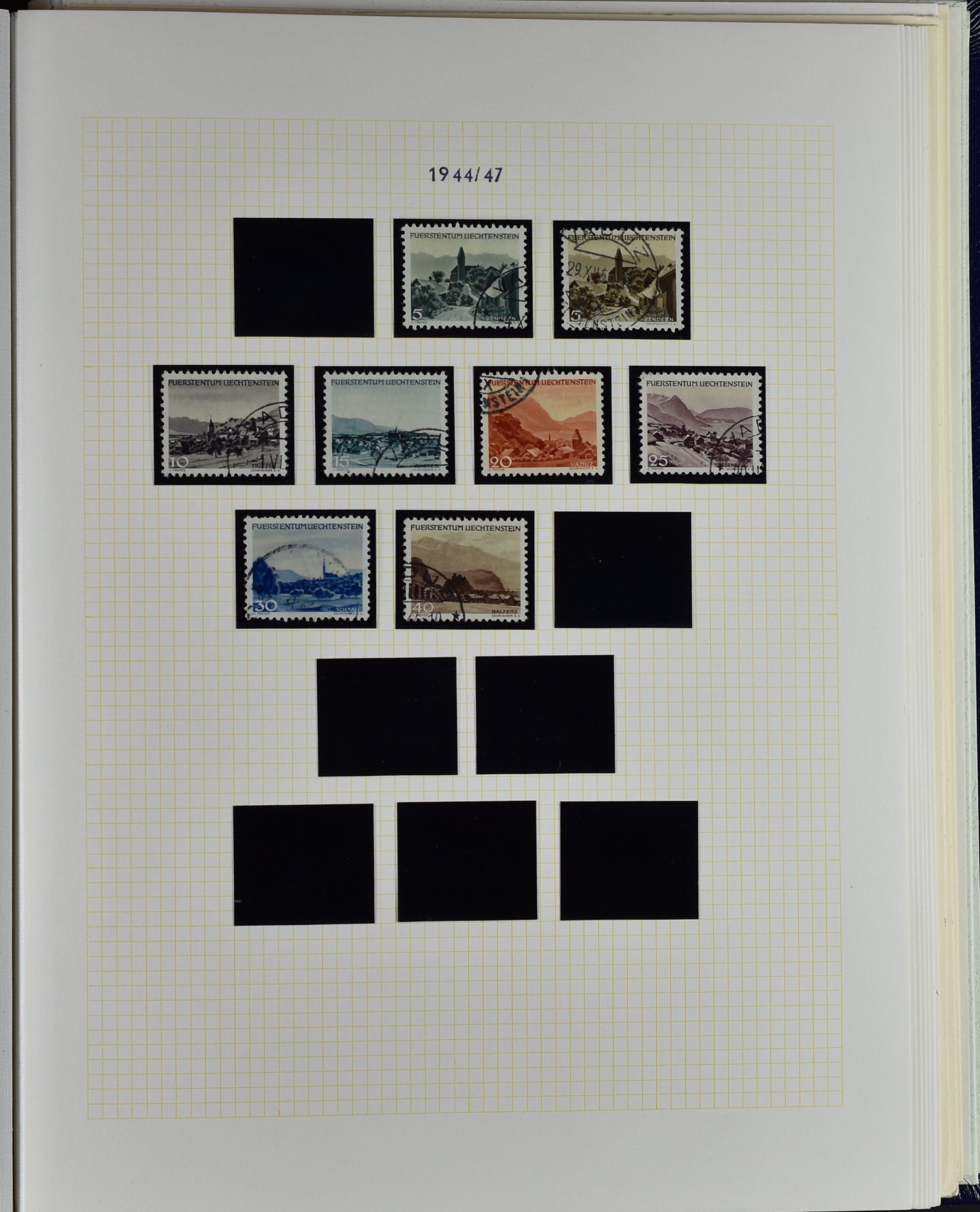 LIECHTENSTEIN EXTENSIV COLLECTION UNUSED AND USED IN TWO VOLUMES <i>Liechtenstein – umfangreiche Sammlung, ungebraucht und gebraucht, in zwei Bänden</i> - Image 57