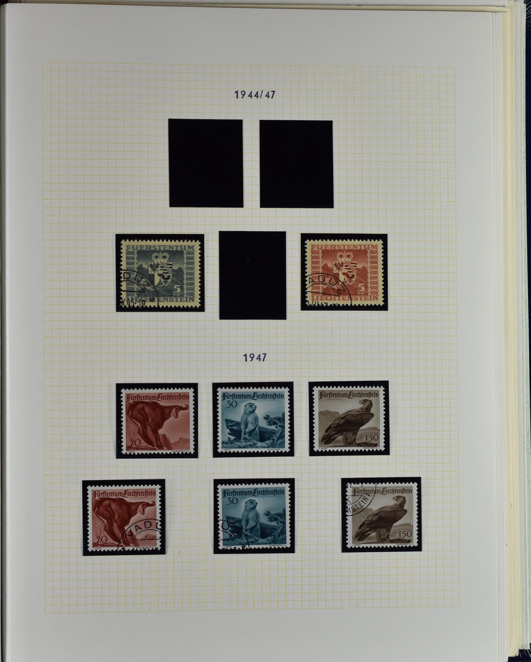 LIECHTENSTEIN EXTENSIV COLLECTION UNUSED AND USED IN TWO VOLUMES <i>Liechtenstein – umfangreiche Sammlung, ungebraucht und gebraucht, in zwei Bänden</i> - Image 59