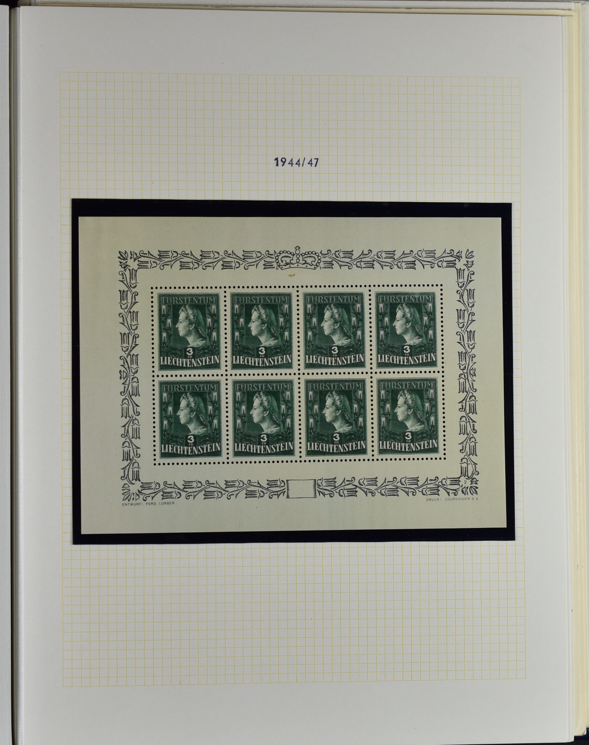 LIECHTENSTEIN EXTENSIV COLLECTION UNUSED AND USED IN TWO VOLUMES <i>Liechtenstein – umfangreiche Sammlung, ungebraucht und gebraucht, in zwei Bänden</i> - Image 61