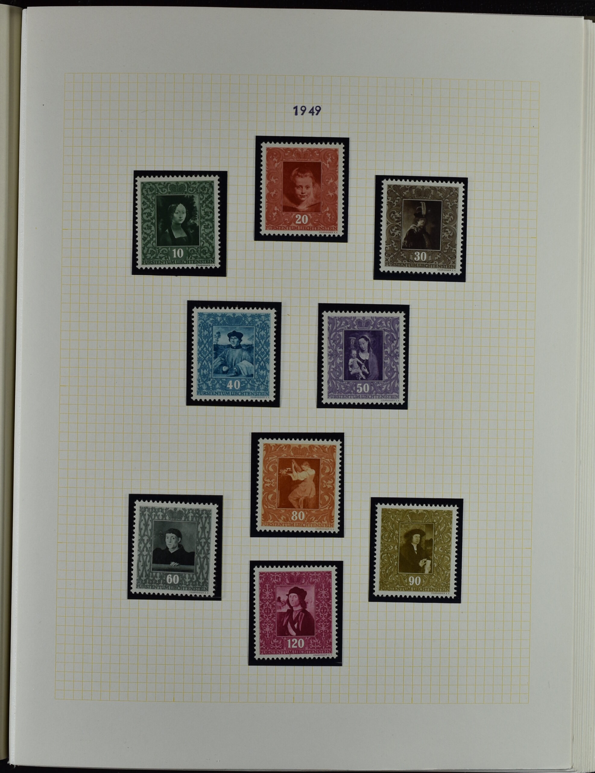 LIECHTENSTEIN EXTENSIV COLLECTION UNUSED AND USED IN TWO VOLUMES <i>Liechtenstein – umfangreiche Sammlung, ungebraucht und gebraucht, in zwei Bänden</i> - Image 69