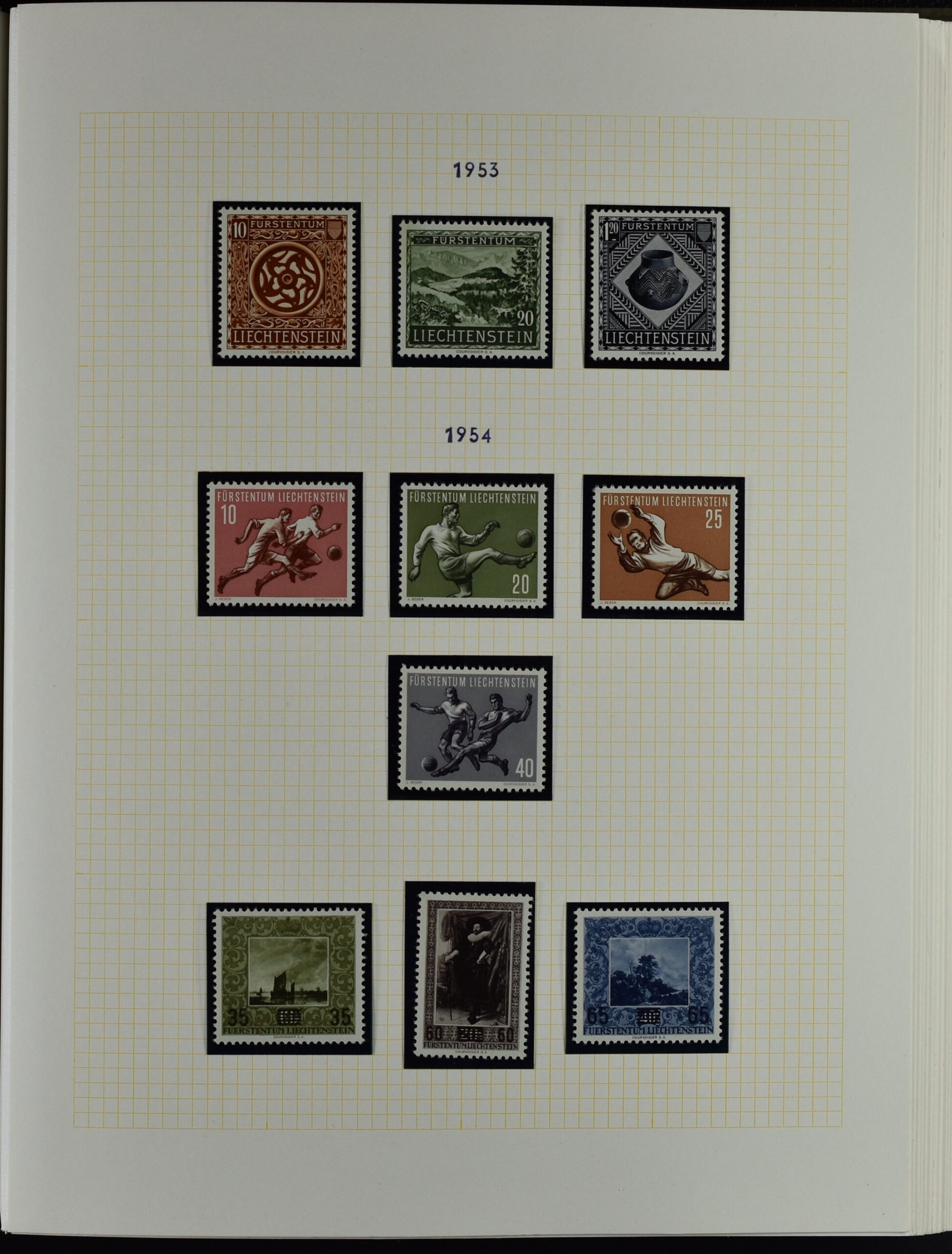 LIECHTENSTEIN EXTENSIV COLLECTION UNUSED AND USED IN TWO VOLUMES <i>Liechtenstein – umfangreiche Sammlung, ungebraucht und gebraucht, in zwei Bänden</i> - Image 72