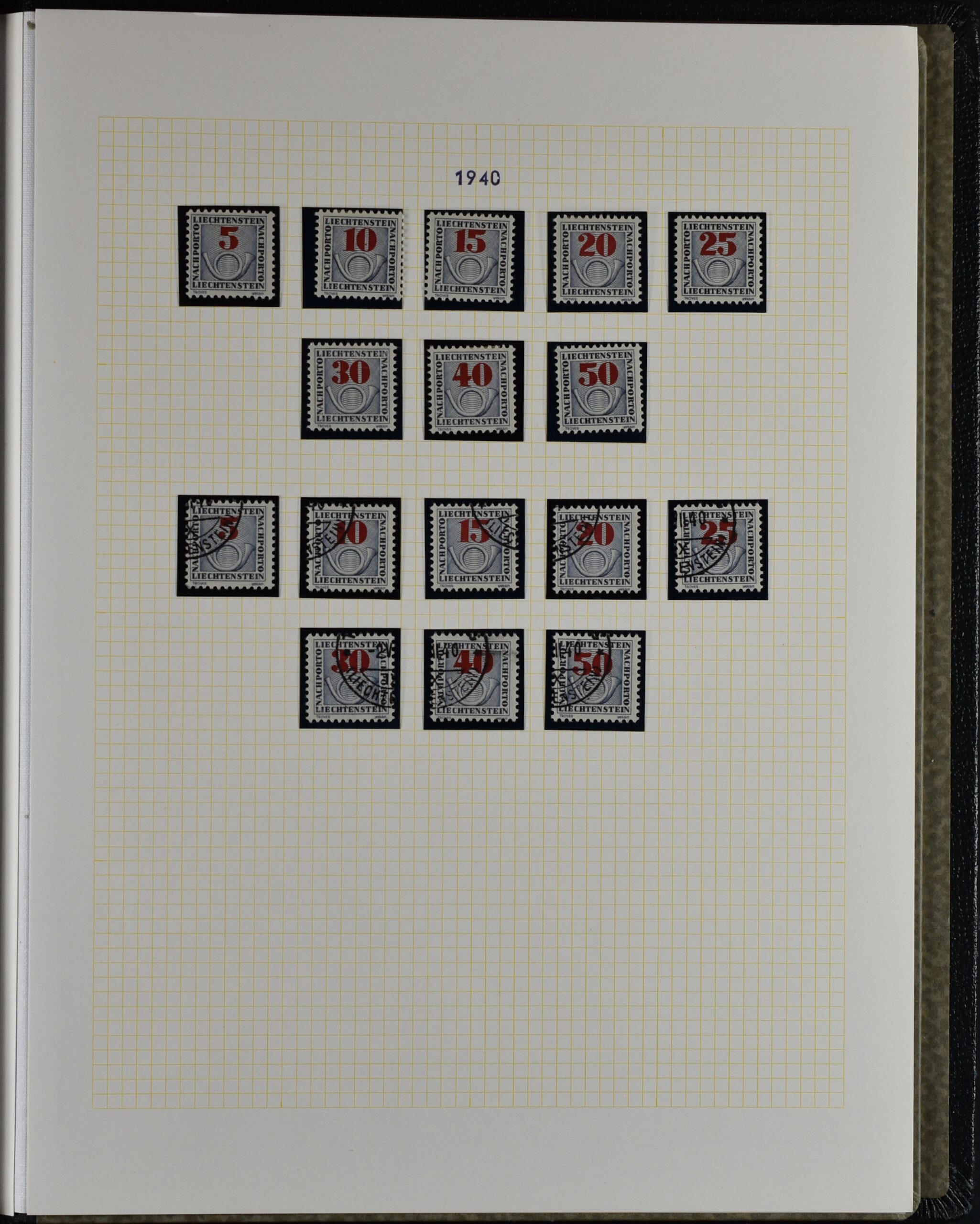 LIECHTENSTEIN EXTENSIV COLLECTION UNUSED AND USED IN TWO VOLUMES <i>Liechtenstein – umfangreiche Sammlung, ungebraucht und gebraucht, in zwei Bänden</i> - Image 73