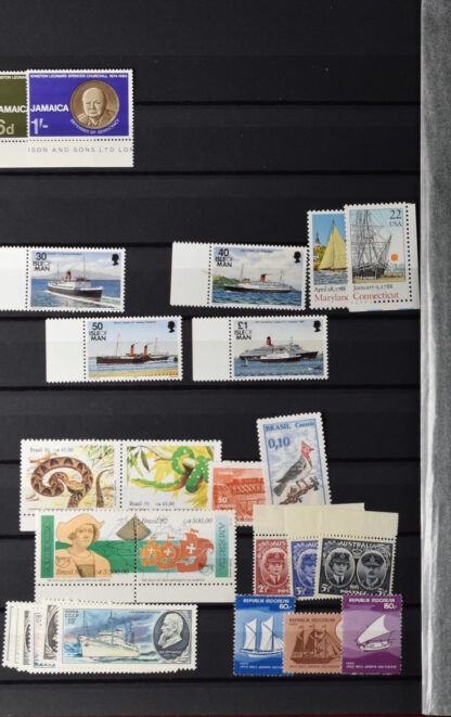 TWO STOCKBOOKS MOSTLY TOPICAL STAMPS AS IS / <i>Zwei Einsteckbücher mit meist thematischen Marken meist postfrisch, angeboten wie besehen</i> - Image 7
