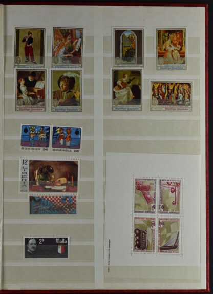 TWO STOCKBOOKS MOSTLY TOPICAL STAMPS AS IS / <i>Zwei Einsteckbücher mit meist thematischen Marken meist postfrisch, angeboten wie besehen</i> - Image 51