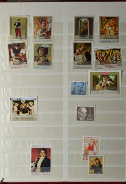 TWO STOCKBOOKS MOSTLY TOPICAL STAMPS AS IS / <i>Zwei Einsteckbücher mit meist thematischen Marken meist postfrisch, angeboten wie besehen</i> - Image 52