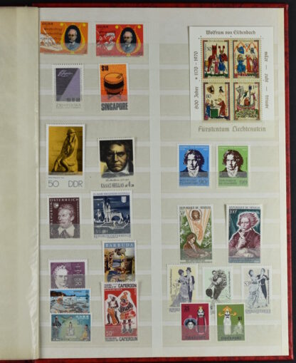 TWO STOCKBOOKS MOSTLY TOPICAL STAMPS AS IS / <i>Zwei Einsteckbücher mit meist thematischen Marken meist postfrisch, angeboten wie besehen</i> - Image 58