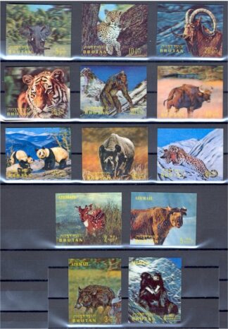 BHUTAN,  SUPERB COLLECTION MOSTLY 3D, MOSTLY NH **!