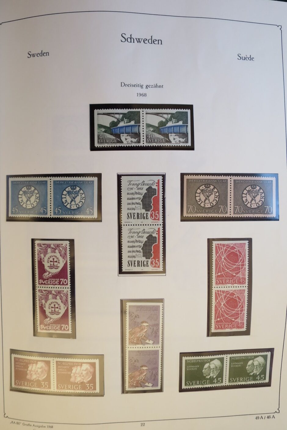 SWEDEN COLLECTION 1963-89, ALL NEVER HINGED SCHWEDEN – <i>SAMMLUNG 1963–1989, SAEMTLICH POSTFRISCH </i> - Image 19