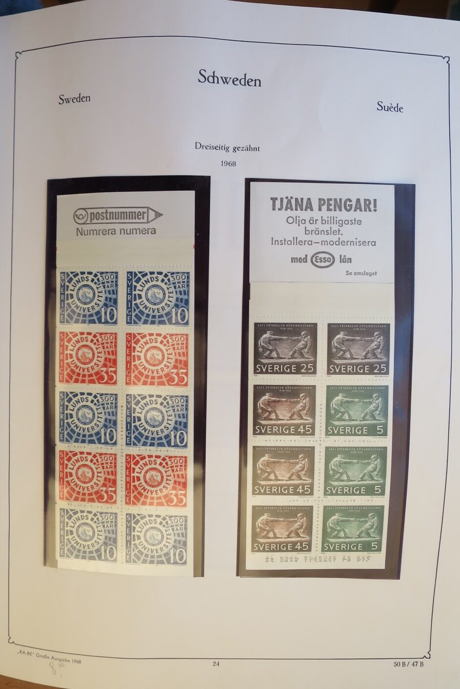 SWEDEN COLLECTION 1963-89, ALL NEVER HINGED SCHWEDEN – <i>SAMMLUNG 1963–1989, SAEMTLICH POSTFRISCH </i> - Image 22