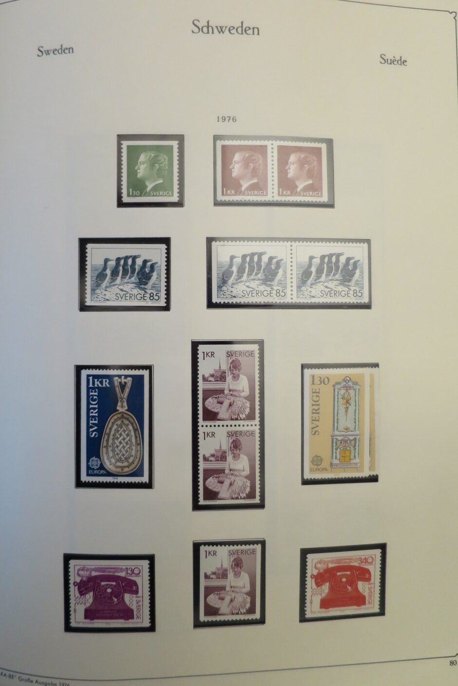 SWEDEN COLLECTION 1963-89, ALL NEVER HINGED SCHWEDEN – <i>SAMMLUNG 1963–1989, SAEMTLICH POSTFRISCH </i> - Image 75