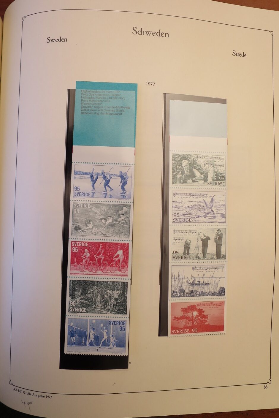 SWEDEN COLLECTION 1963-89, ALL NEVER HINGED SCHWEDEN – <i>SAMMLUNG 1963–1989, SAEMTLICH POSTFRISCH </i> - Image 84