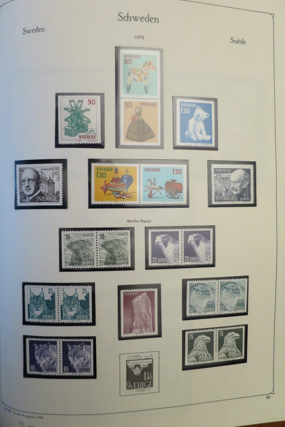 SWEDEN COLLECTION 1963-89, ALL NEVER HINGED SCHWEDEN – <i>SAMMLUNG 1963–1989, SAEMTLICH POSTFRISCH </i> - Image 102