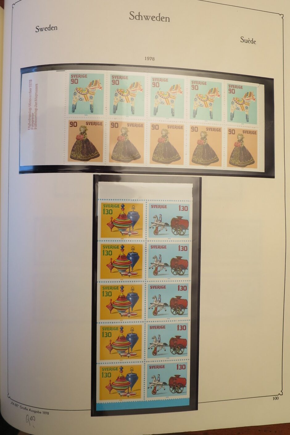 SWEDEN COLLECTION 1963-89, ALL NEVER HINGED SCHWEDEN – <i>SAMMLUNG 1963–1989, SAEMTLICH POSTFRISCH </i> - Image 103