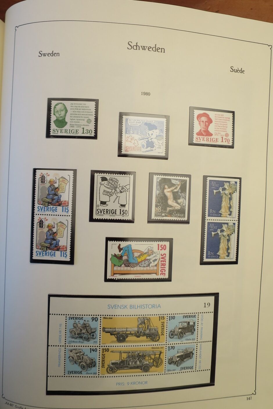 SWEDEN COLLECTION 1963-89, ALL NEVER HINGED SCHWEDEN – <i>SAMMLUNG 1963–1989, SAEMTLICH POSTFRISCH </i> - Image 116