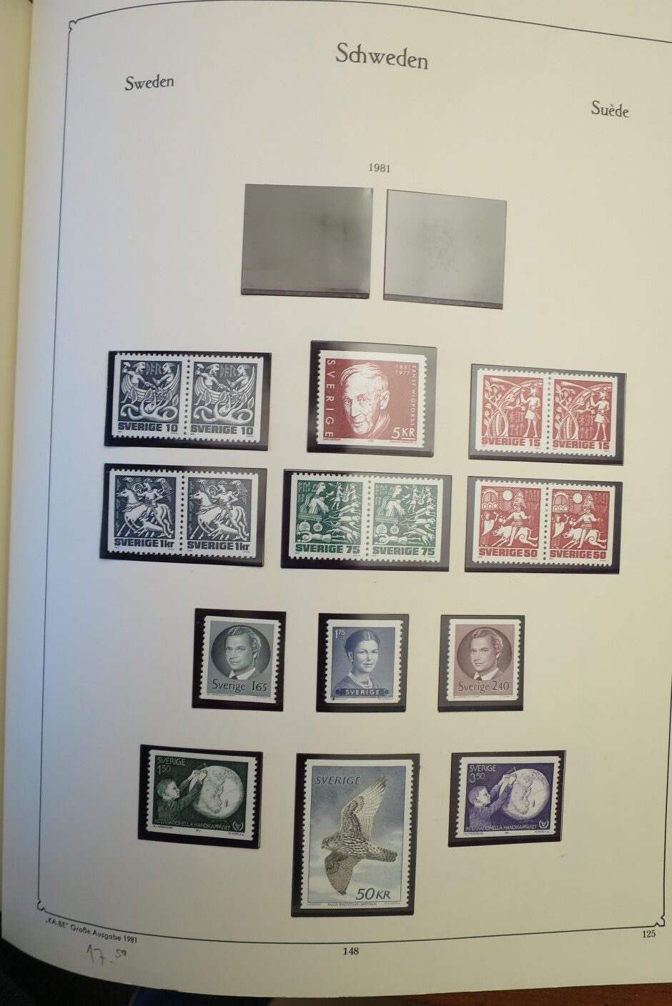 SWEDEN COLLECTION 1963-89, ALL NEVER HINGED SCHWEDEN – <i>SAMMLUNG 1963–1989, SAEMTLICH POSTFRISCH </i> - Image 119