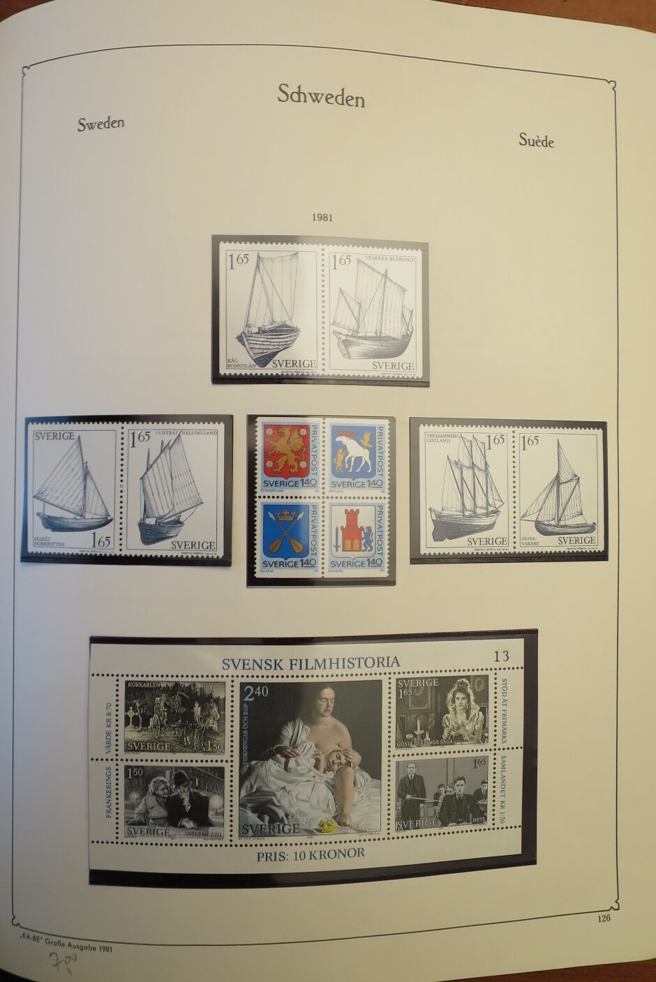 SWEDEN COLLECTION 1963-89, ALL NEVER HINGED SCHWEDEN – <i>SAMMLUNG 1963–1989, SAEMTLICH POSTFRISCH </i> - Image 120