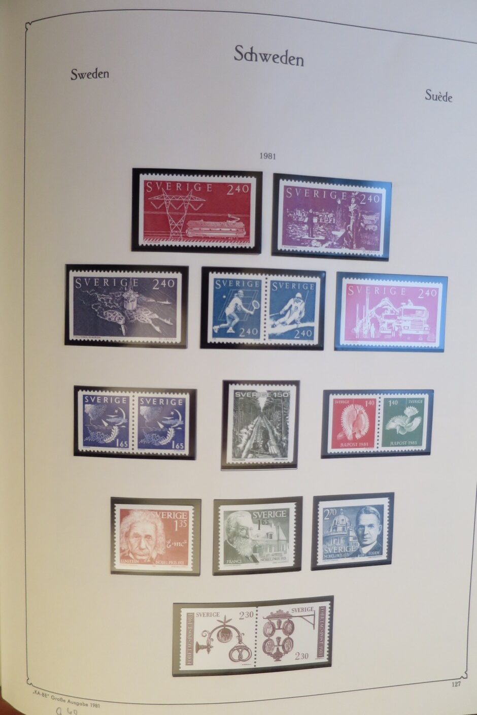 SWEDEN COLLECTION 1963-89, ALL NEVER HINGED SCHWEDEN – <i>SAMMLUNG 1963–1989, SAEMTLICH POSTFRISCH </i> - Image 121