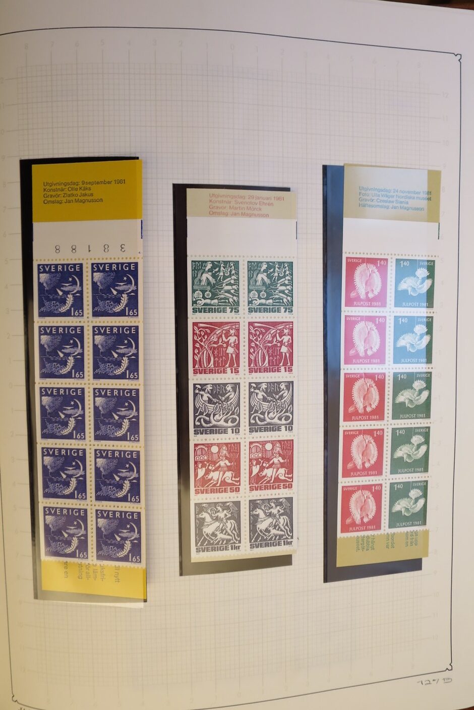 SWEDEN COLLECTION 1963-89, ALL NEVER HINGED SCHWEDEN – <i>SAMMLUNG 1963–1989, SAEMTLICH POSTFRISCH </i> - Image 122