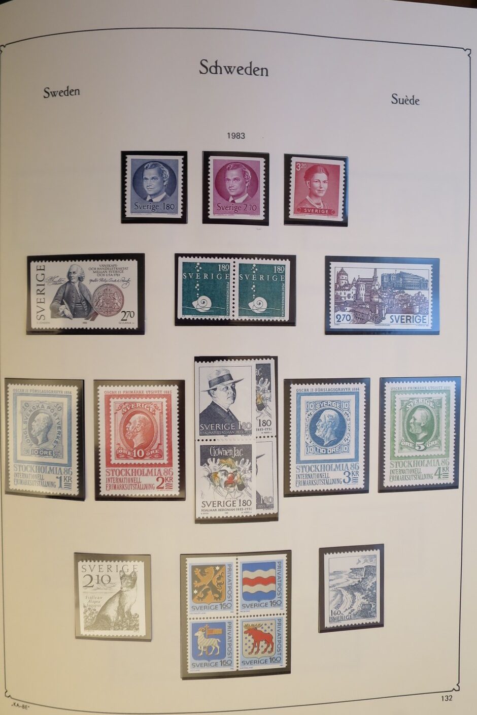 SWEDEN COLLECTION 1963-89, ALL NEVER HINGED SCHWEDEN – <i>SAMMLUNG 1963–1989, SAEMTLICH POSTFRISCH </i> - Image 129