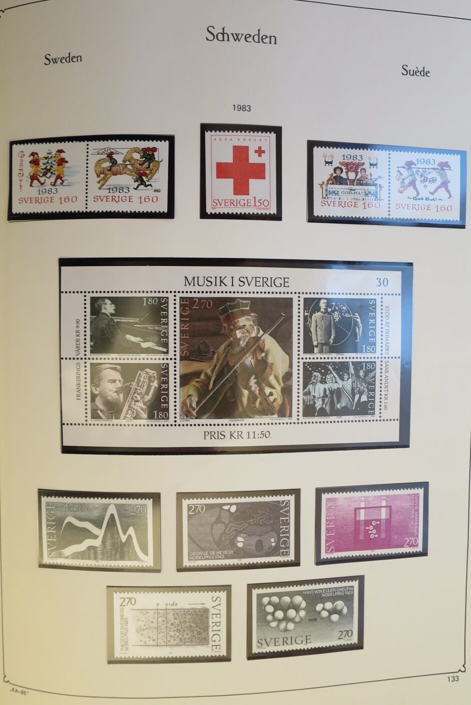 SWEDEN COLLECTION 1963-89, ALL NEVER HINGED SCHWEDEN – <i>SAMMLUNG 1963–1989, SAEMTLICH POSTFRISCH </i> - Image 130