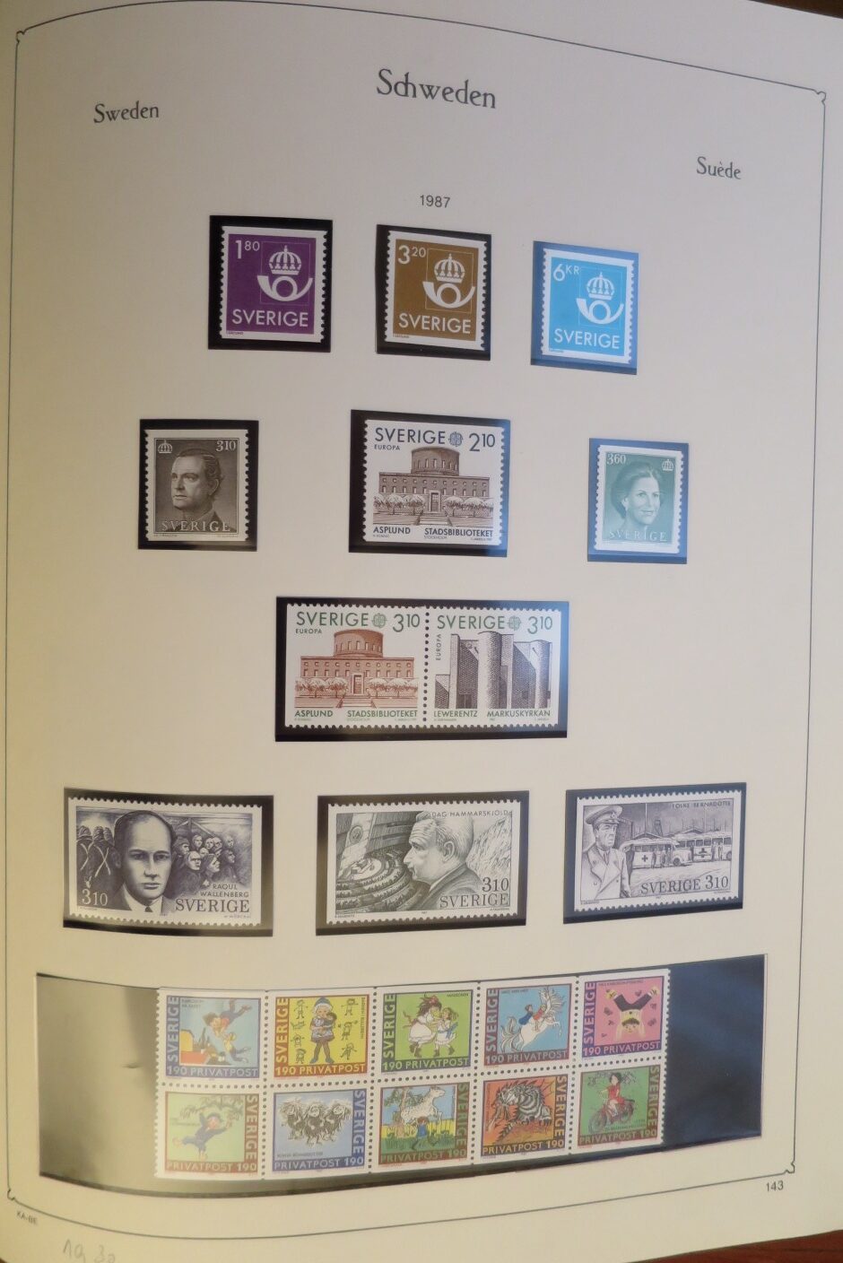 SWEDEN COLLECTION 1963-89, ALL NEVER HINGED SCHWEDEN – <i>SAMMLUNG 1963–1989, SAEMTLICH POSTFRISCH </i> - Image 150