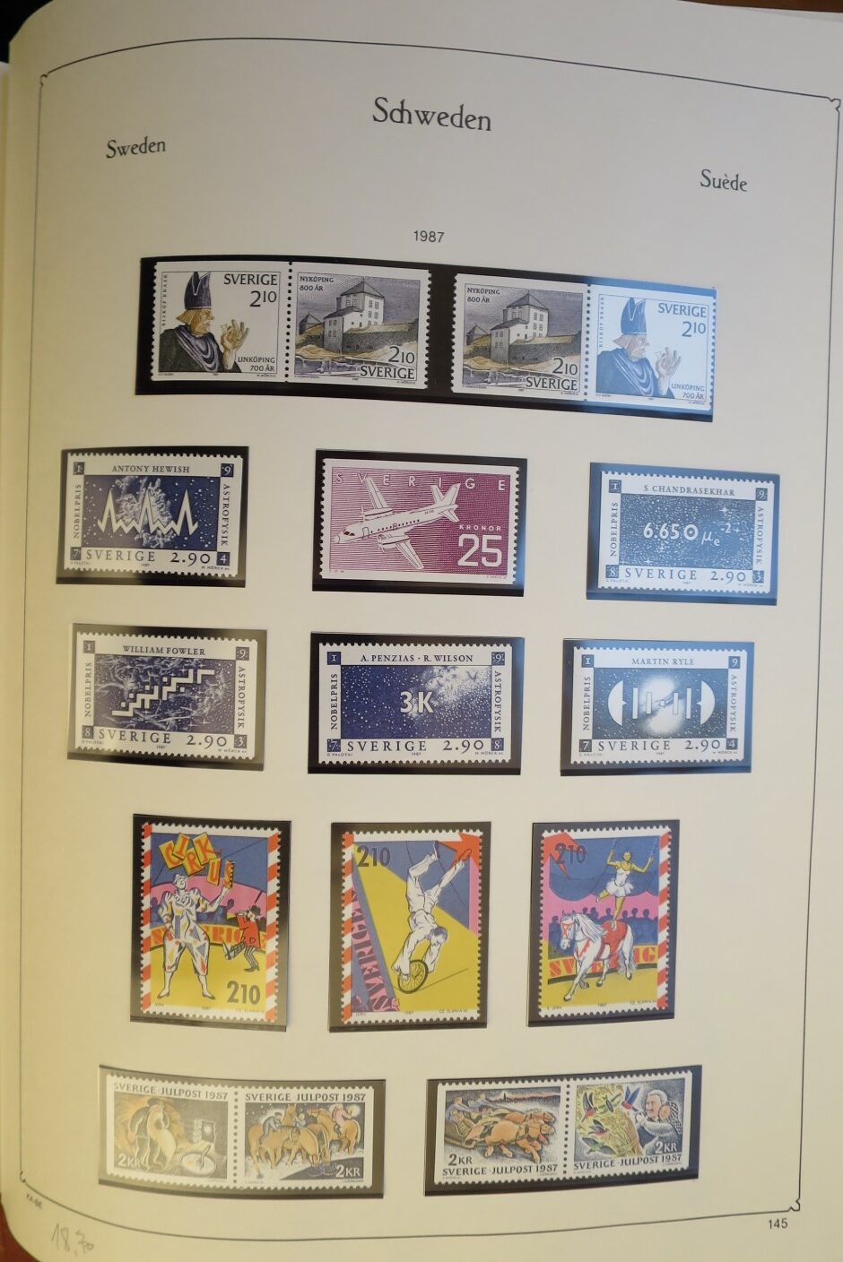 SWEDEN COLLECTION 1963-89, ALL NEVER HINGED SCHWEDEN – <i>SAMMLUNG 1963–1989, SAEMTLICH POSTFRISCH </i> - Image 153