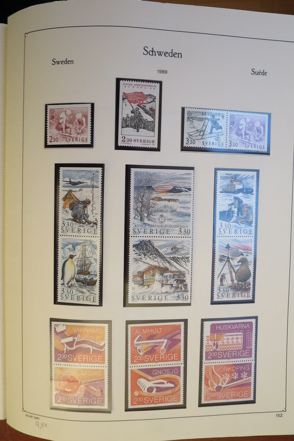 SWEDEN COLLECTION 1963-89, ALL NEVER HINGED SCHWEDEN – <i>SAMMLUNG 1963–1989, SAEMTLICH POSTFRISCH </i> - Image 161