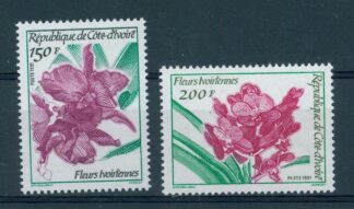 IVORY COAST FLOWERS, NEVER HINGED