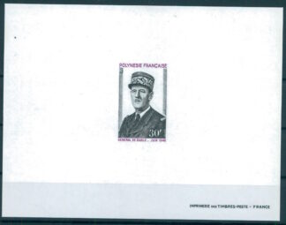 FRENCH / POLYNESIA / POLYNESIE FRANCAISE GENERAL DE GAULLE GENERAL  LUXURY PROOFS, 
