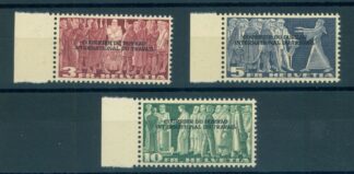 SWITZERLAND BIT/IOL 3 - 10 FR, 1944 NEVER HINGED / Schweiz BIT 3–10 Franken, 1944, POSTFRISCH