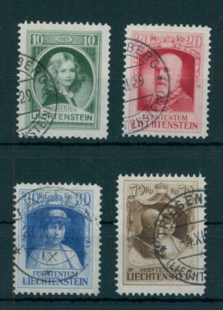 LIECHTENSTEIN, HOMMAGE TO FRANCIS I 1929 VFU <i>Liechtenstein – Huldigung an Franz I. von Liechtenstein, 1929 </i>