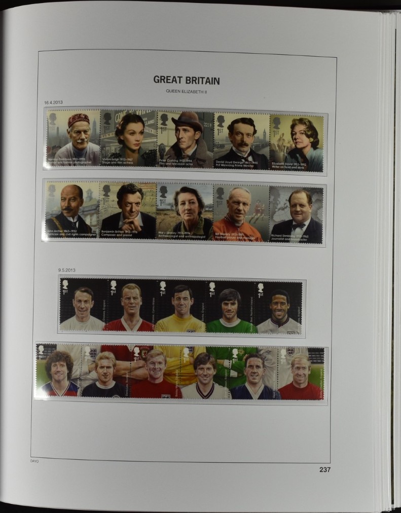 GREAT BRITAIN, DAVO PRINTED ALBUM 1840–2013 ×2, as new! / <i>GROSSBRITANNIEN, DAVO-VORDRUCKALBUM 1840-2013 x2, neuwertig!</i> - Image 61