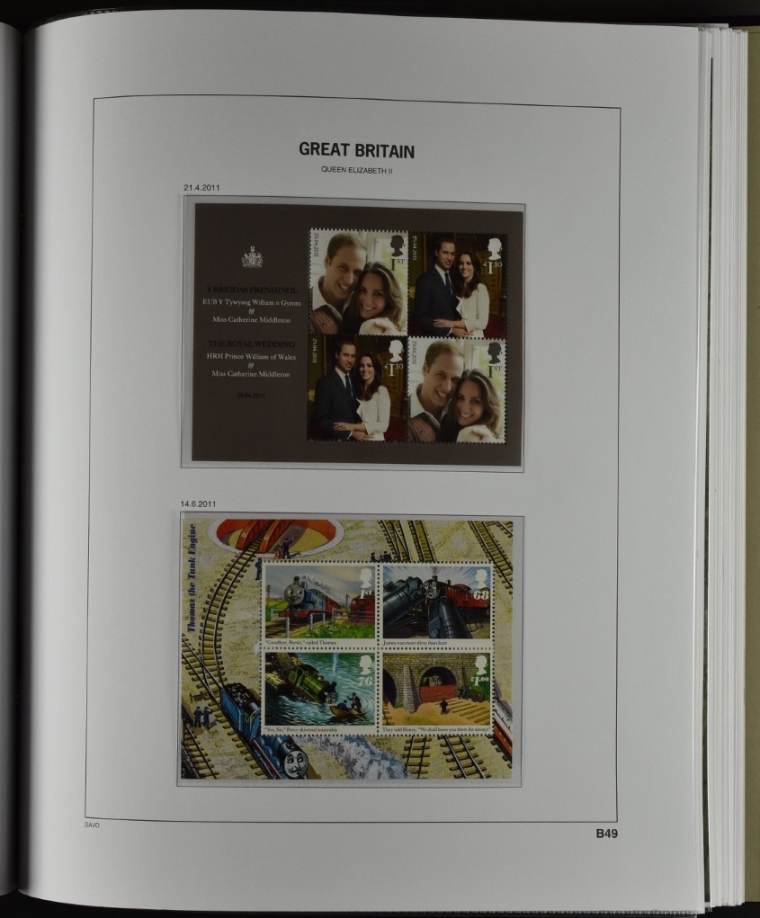 GREAT BRITAIN, DAVO PRINTED ALBUM 1840–2013 ×2, as new! / <i>GROSSBRITANNIEN, DAVO-VORDRUCKALBUM 1840-2013 x2, neuwertig!</i> - Image 76