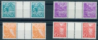 SWITZERLAND GUTTERPAIRS 1934 UNUSED LIGHTLY HINGED / <i>Schweiz, Zwischenstegpaare, 1934, ungebraucht, leichter Falz </i>
