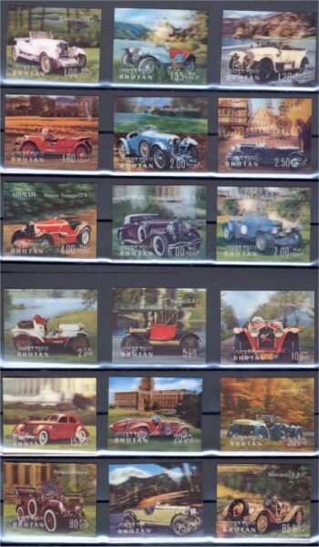 BHUTAN, SUPERB COLLECTION MOSTLY 3D, MOSTLY NH **! /<i>BHUTAN – HERVORRAGENDE SAMMLUNG, ÜBERWIEGEND 3D, ÜBERWIEGEND POSTFRISCH</i>