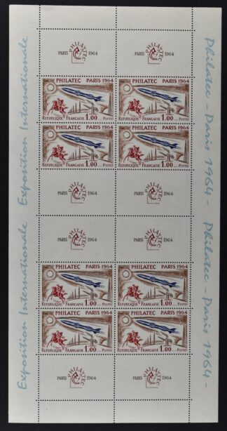 FRANCE, PHILATEC MINISHEET FROM 1964 <i>Frankreich, PHILATEC-Kleinbogen von 1964</i>