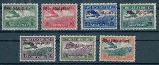 ALBANIA RARE SET AIRPOST "Mbr. Shqiptare", 1929, LIGHTLY HINGED /<i>ALBANIEN seltener Flugpost-Satz „Mbr. Shqiptare“, 1929, leicht gefalzt</i>