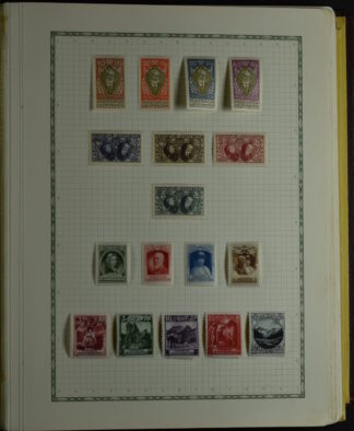 LIECHTENSTEIN COLLECTION 1912/38, FINE UNUSED