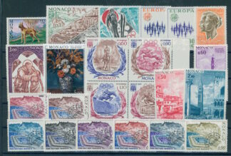 MONACO, NICE GROUP, ALL DIFFERENT, ALL NH INCLUDING RARE AIRPOST 10f.