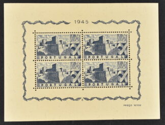 PORTUGAL, CASTLES, 1946, SOUVENIR SHEET, NEVER HINGED