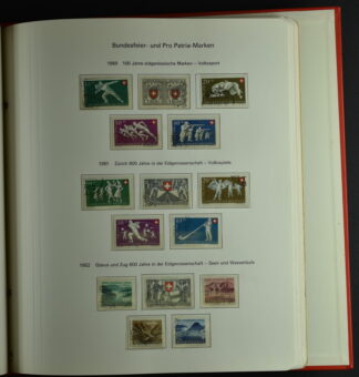 SWITZERLAND, GOOD PART COLLECTION 1945-1975 IN PREPRINTED ALBUM